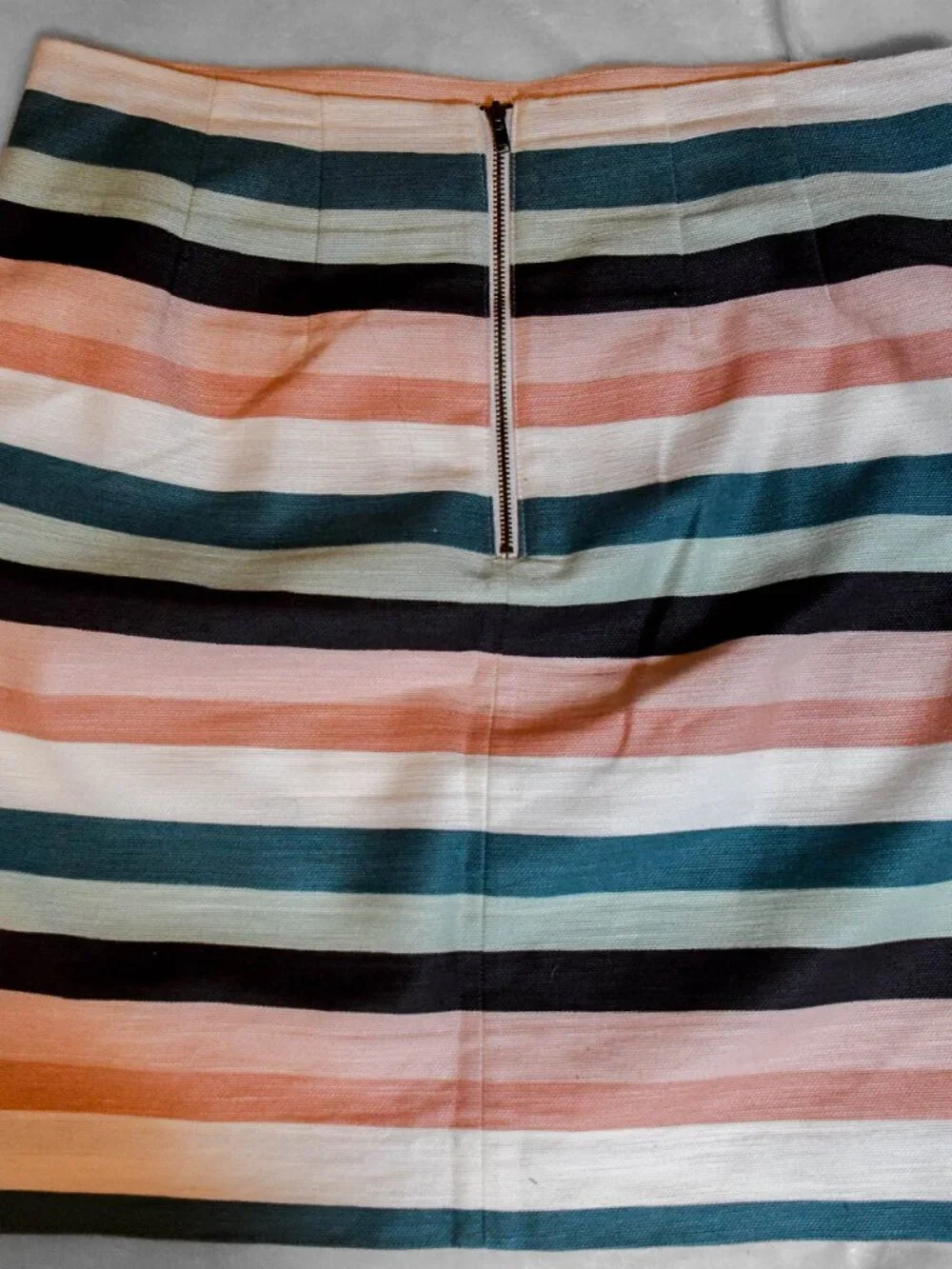 Loft Outlet Mini Skirt Woman 4 Petite Striped Cotton Blend A-Line 499539